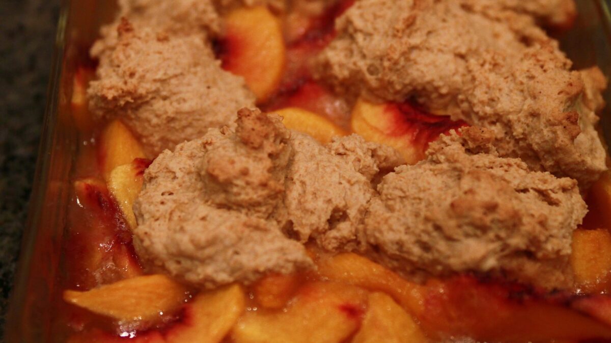 Old-Fashioned Brown Sugar Peach Cobbler