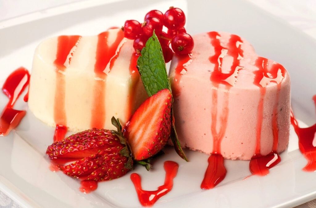Vanilla Bean Panna Cotta with Berry Compote