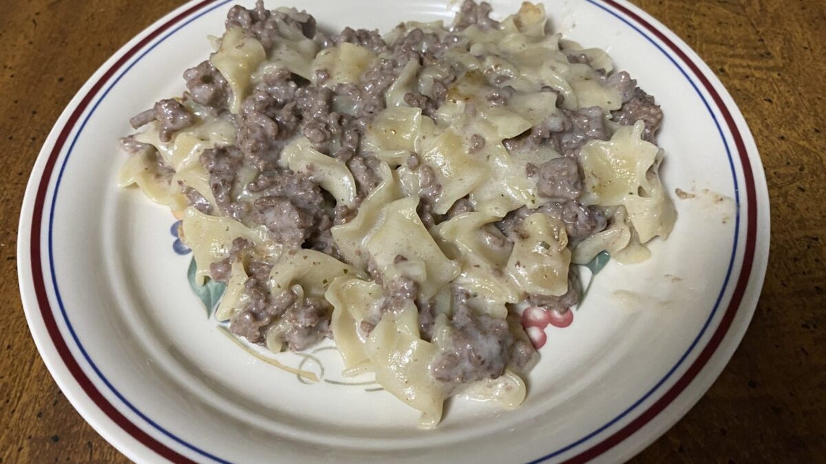 Creamy Beef Stroganoff