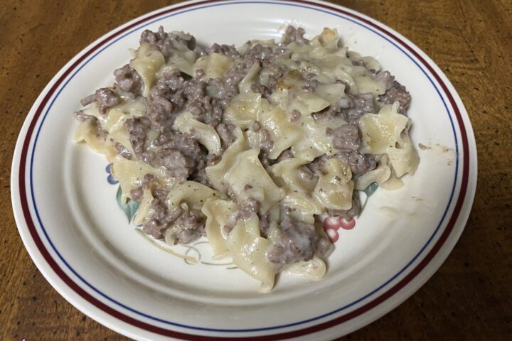 Creamy Beef Stroganoff